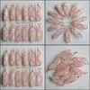 Charms Natural Stone Pink Hexagonal Pillar Charms Rose Quartz Chakra Handmade Gold Iron Wire Pendants For Jewelry Making Dhseller2010 Dhsv6