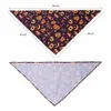 Chien Vêtements Fournitures 2022 Halloween Animaux Chien Bave Serviette Chat Chiot Triangle Écharpe Kitty Décoration Cravate Arc Pet Chiens Collier