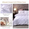 Bedding sets Bedding sets Luxury Bedding Set White Euro Duvet Cover With Pillowcase Twin Queen Double Nordic Bed Cover Set NO SHEET King 3pcs 220x240 Home 220908