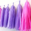 Party Decoration 5pc/lot Color Paper Tassel 12 35cm Red Pink White Romantic Birthday Wedding Valentine's Day Balloon Collocation