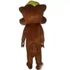 Discount factory a brown squirrel mascot costume with big teeth for adult to wear