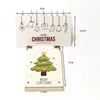 Autres fournitures de fête d'événement 50pcs Joyeux Noël Cartes-cadeaux Carte de voeux Autocollants d'arbre de Noël Design mignon pour l'année Cadeau Décoration de fête de Noël 220908