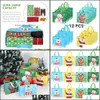 Emballage cadeau Emballage cadeau 12pcs Sacs de Noël Candy Bear Bonhomme de neige Snack Grand sac Drop Livraison 2021 Accueil Jardin Fournitures de fête même DHSPB