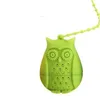 Silicone Hibou Passoire À Thé Mignon Sachets De Thé De Qualité Alimentaire Créatif Feuilles En Vrac Infuseur À Thé Filtre Diffuseur Accessoires Amusants FY5568