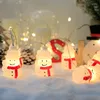 الحفلات لصالح 2M 10 أعطال عيد الميلاد سلسلة Santa Claus Snowman Oranments عيد الميلاد Tree Pendants Merry Decor 2023 Happy Year