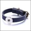 Bracelets de charme PULHA BANDEIRA DE CALARO PU FIXA 18mm Button Snap Charms Jóias de Bala para homens S11 Drop Deliver