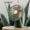 Electric Fans Sothing Desktop Fan Rainforest Version Mini Fan Rechargeble Handheld avtagbar Super Wind Silent Fan Cooler For Home T220914