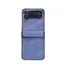 Samsung Galaxy Z-Flip için Moda Tasarımcısı Telefon Kılıfları 3 4 Z-Sold 2 3 4 Sabit Kabuk Gerçek Deri Lüks Cep Telefonu Kapak Kılıfı Kutu