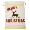 Decorações de Natal de lona grande Santa Sack 50x70cm Bag Kids Natal Red Presente Bag Decoração de Decoração