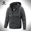 Herrjackor bombplan m￤n mode casual windbreaker coat mens h￶sten huva smal milit￤r outwear manlig streetwear 220908