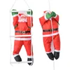 Decorazioni natalizie Scaletta da arrampicata Panno Babbo Natale Decorazione da appendere a parete Decorazione albero di Natale Ciondolo Corda da arrampicata Babbo Natale 50CM 220908