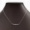 Anh￤nger Halskette Trendy 925 Sterling Silber D Farbe VVS1 Moissanit Halskette f￼r Frauen Schmuck geplattet Wei￟gold Pass Diamant Geschenk