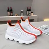 Diseñador de zapatos de papá para hombres Sneaker de calcetín en la plataforma de punto Sweakers Casual Sporty Trainer Chunky Light Sole