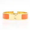 12mm Stainless Steel Cuff Letter Bracelets Luxurious Enamel Buckle Glaze European Bracelet Men And Women Gift Jewelry