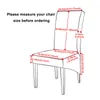Fundas para sillas Tamaño XL PU Funda de color sólido Impermeable a prueba de aceite Asiento de comedor El Banquet Protector
