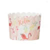 Gift Wrap 50pcs Disposable Cake Paper Cup Mechanism High Temperature Baking Holder Party Accessories Mold