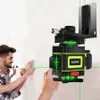 Niveau Laser 3D/4D à 2 batteries, auto-nivellement automatique, croix horizontale et verticale à 360 degrés, niveau Laser vert Super puissant