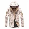 Men's Jackets Army Camouflage Jacket Mens Military Tactical Waterproof Softshell Outwear Coat Windbreaker Hunt Clothes