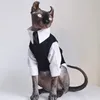 Costumes de chat Sphynx Vêtements de chat sans poils Sphinx Devon Automne Hiver Robe anglaise Costume de mariage Pet Gentleman Beau manteau cool 220908