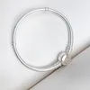 Gelbvergoldetes Charm-Armband mit Verschluss für Damen und Herren, 925er-Sterlingsilber, Party-Schmuckset, Originalverpackung, für Pandroa-Freundin, Geschenk, Schlangenketten-Armbänder