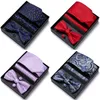 Bow Gines Many Color Brand Nice Dismade Tie Hanky ​​Pocket Squares заполосовые квадраты для запох