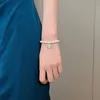 Bracelet à breloques avec pendentif étoile en opale, chaîne de perles naturelles baroques, bijoux à la mode pour femmes, accessoire de luxe de fête pour filles