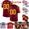 Abbigliamento da football americano universitario Maglie college NCAA College USC Trojans 18 JT Daniels 29 Vavae Malepeai 6 Michael Pittman Jr. 14 Sam Darnold Calcio personalizzato cucito