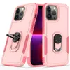 iPhone 14 13 12 11 PRO XR XS XS MAX 6 7 8 PCTPU 2層のフルカバードロップ保護カメラとスクリーンガード回転リングとキックスタンドカバー付きの電話ケース