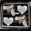 Air Freshener Bling Bee Vent Clips Crystal Car Fresheners Diffuser Clip Rhinestone Decoration Interior Decor Accessories Topscissors Amdg1