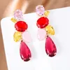 Dangle Earrings Soramoore Trendy Charm Red For Women Girl Daily Bridal Wedding Party Jewelry Christmas Present Gift High Quality2715525