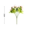 Flores decorativas 5 cabeças lindas rosa peony de seda artificial pequeno bouquet Flores em casa Party Spring Wedding Decoration Flower Flower Flower