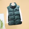 Gilet da donna Giacca a sbuffo Giacche da donna senza maniche Cappotto di design opaco con lettere Budge per Lady Slim Outwears Cappotti M-2XL