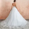 Lace Wedding Dress Professional Luxury White For Bride Sleeveless YSFH028