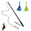 Hundespielzeug Kauen Flirt Stangen Hundetiere Interaktive Lure Stick Haustier Hundespielzeug Ausleitbarer Flirtstange Jagd Tail Teaser Trainer Haustiere Katze Vorräte 220908