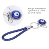 Ключевые кольца L Eight Eye Keychain Turkish Blue Charms Pendants Amet для мужчины женская сумочка сумочка сумки подарки подарки в результате рода Chakrabeads ama4q