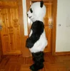 Costume da bambola mascotte Simulazione personalizzata di capelli lunghi Panda Puntelli per burattini di cartoni animati Costumi Prestazioni pubblicitarie Camminare Indossare abiti per bambole Ma