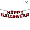 Party Decoration Happy 2022 Halloween Banner Blood Stained Kitchen redskap Papper Flagg Trasiga h￤nder och f￶tter barn favorit
