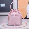 Duet Re Nylon Shoulder Bag Designer Soft Fabric Zipper Pocket Metal Hardware Bucket Bag Drawstring Closure Handbag Crossbody Purse