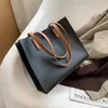 Evening Bags 2022 Women Bag Solid Women's Leather Handbags Lady Hand Purse Pocket Messenger Big Tote For