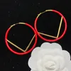 Women Fashion Hoop Huggie Earrings Round Color Earing Designer Jewelry Womens Letters Ear Studs Luxurys Hoops D229081F196Y