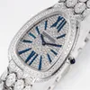 Montre DE Luxe 33x6.85mm Swiss quartz movement 904L fine steel case babysbreath diamond watch mens watches Wristwatches