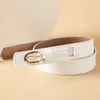 Leather Casual Versatile Belt Vintage Pin Buckle Belt Thin Matching Skirt Decorative Belt