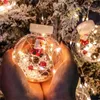Другое мероприятие поставки поставки светодиодного занавеса Столь Свет Шар Санта -Клаус Рождественские украшения дома Рождественские деревья Год навидада подарок 220908