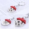 Keychains l auto onderdelen metalen sleutelketen set schattig onderdeel model sleutelhanger voor geliefden sleutels bassen decoratie druppel levering 2022 dhgarden amip0