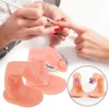 Valse nagels 1/5/10 stks oefen vinger manicure hand acryl nagelstips nep met ontwerpstalen plastic display tool