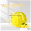 Handgjorda tvål 24K Guldfolie Lemon Essential Oil Soap Tea Tree Sea Salt Manual Bath Golden Dazzling Cloud Soaps Drop Delivery 202 DHQ0Y
