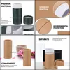 Present Wrap Gift Wrap Paper Box Tube Cardboard Kraft Container Cylinder Boxes Rör Bottar Oil Packing Essential Round Packaging Storag Dhyrp