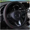 Steering Wheel Covers Universal Leather Anti-Slip Car Cover For C1 C2 C3 C4 C5 C4l DS5 Xsara Grand Picasso Berlingo Styling