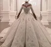 فستان زفاف ثوب زفاف فاخر من الكريستال المزيج بالخرز