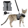 Cat Costumes Pet Cat Walking Harness Vest Leash Safe Chest Strap Padded Breathable Training Decoration Traction Rope Clothes Accessories 220908